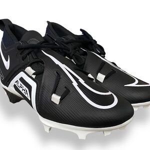 Nike Alpha Menace Pro 3 Black White Football Cleats CT6649-001 Mens size 11